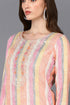 Cotton Multicolored Striped Straight Kurta